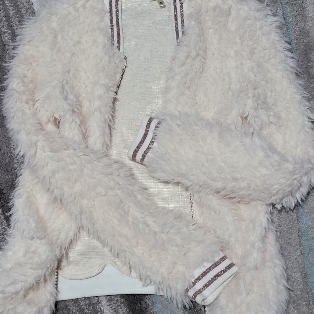 Fluffy Off-White Jacket